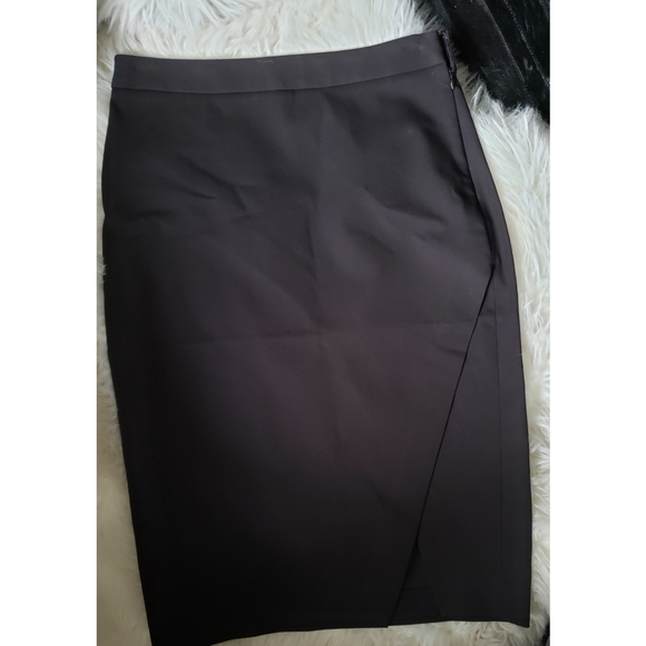 Banana Republic black pencil wrap skirt NEW - Picture 2 of 2